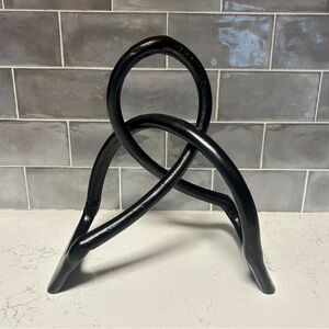 Black Sculptural Art Piece